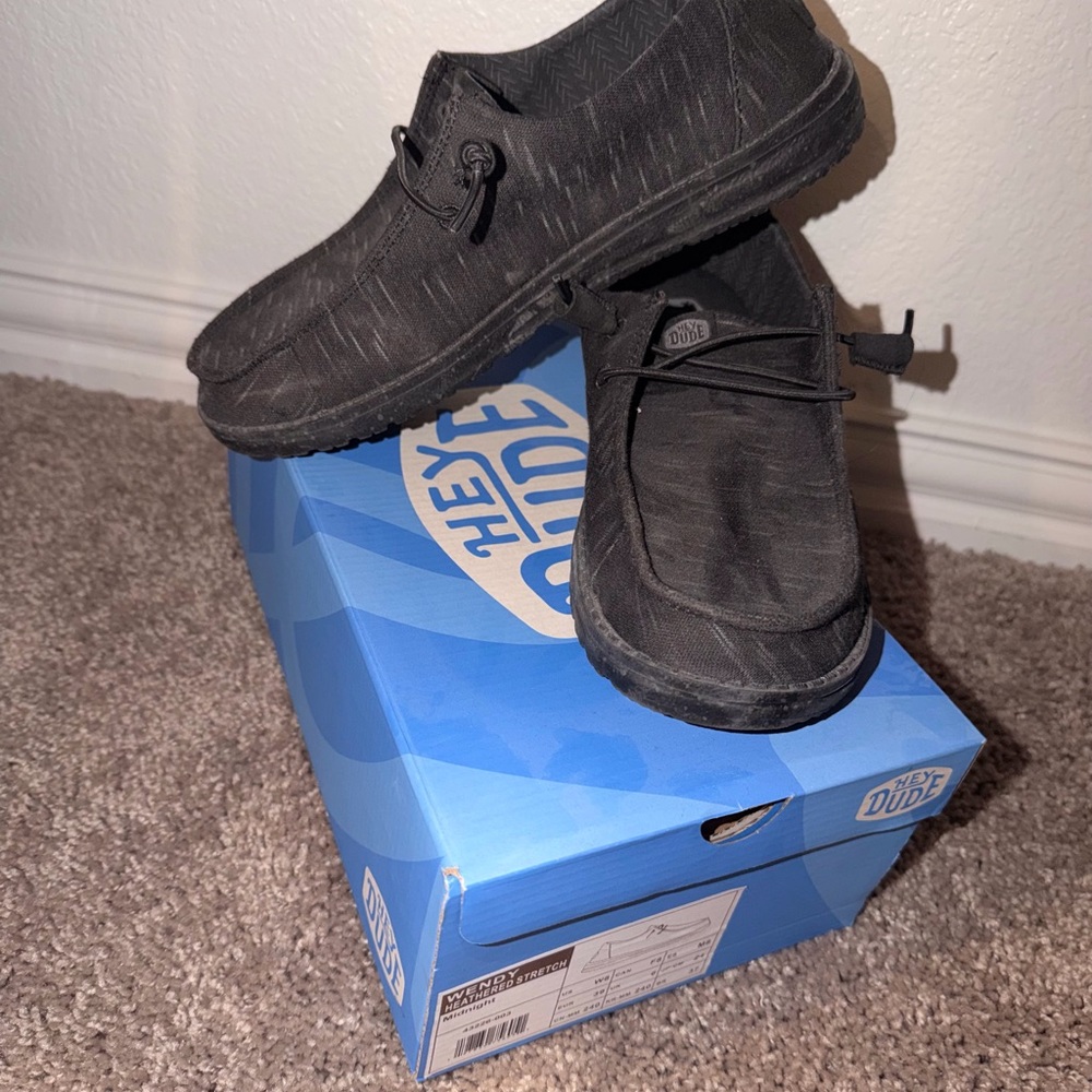Hey Dude Men's Black Slip-On Loafers